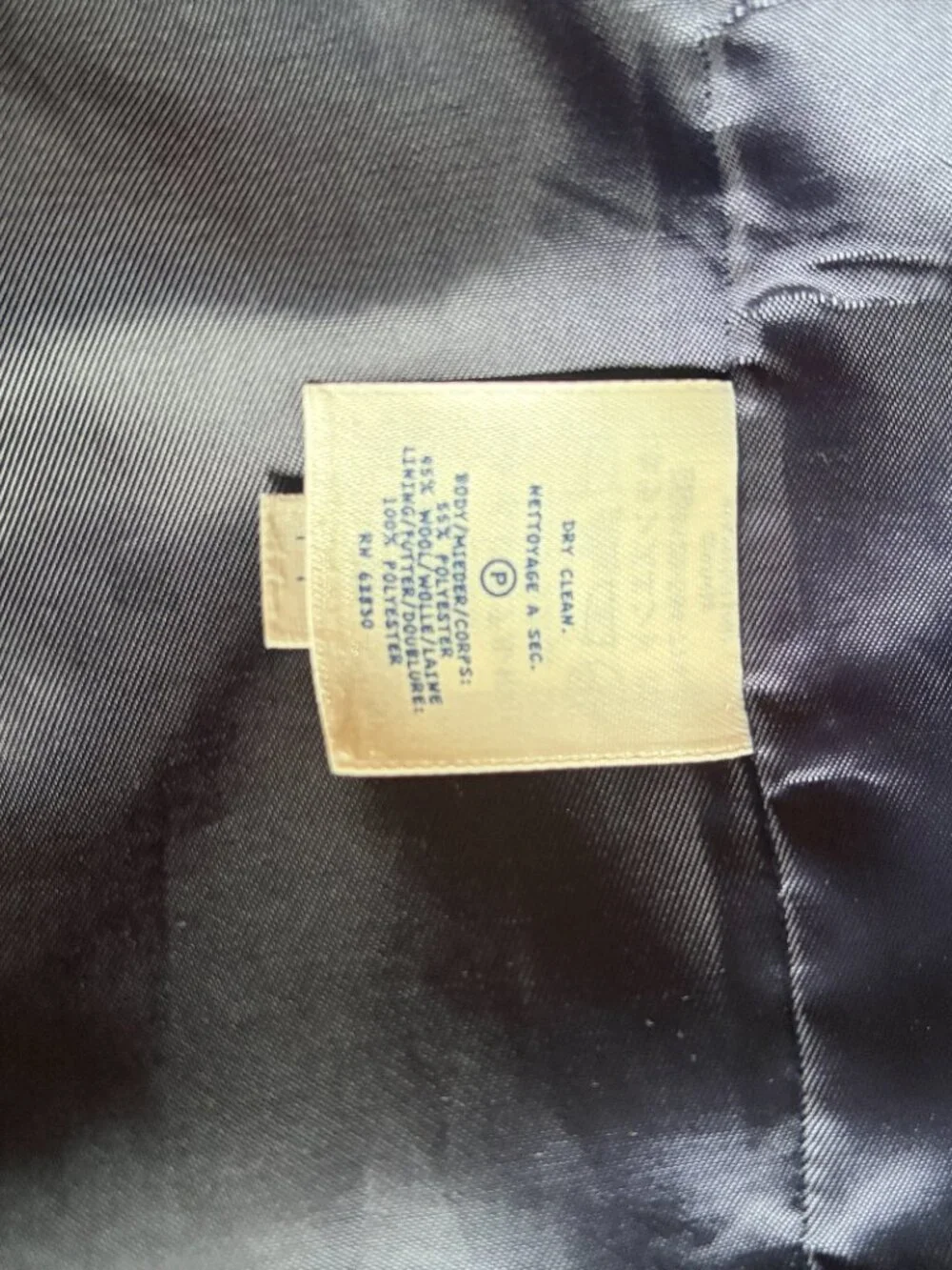 Land's End Navy Blazer Boy's Size 18 H 168-170 cm